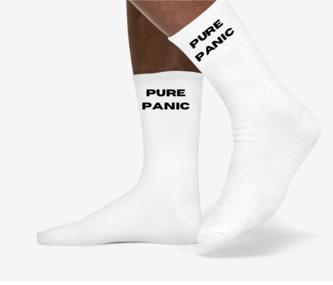 PURE PANIC WHITE SOCKS