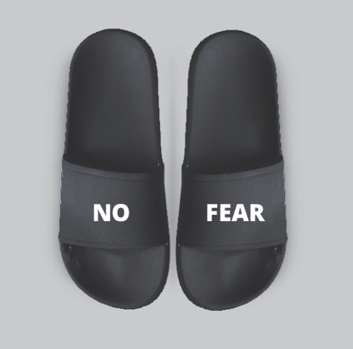 BLACK NO FEAR POOL SLIDES